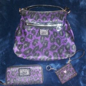 Coach poppy 3 piece set